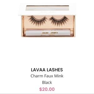 LAVAA LASHES Charm Faux Mink, Black